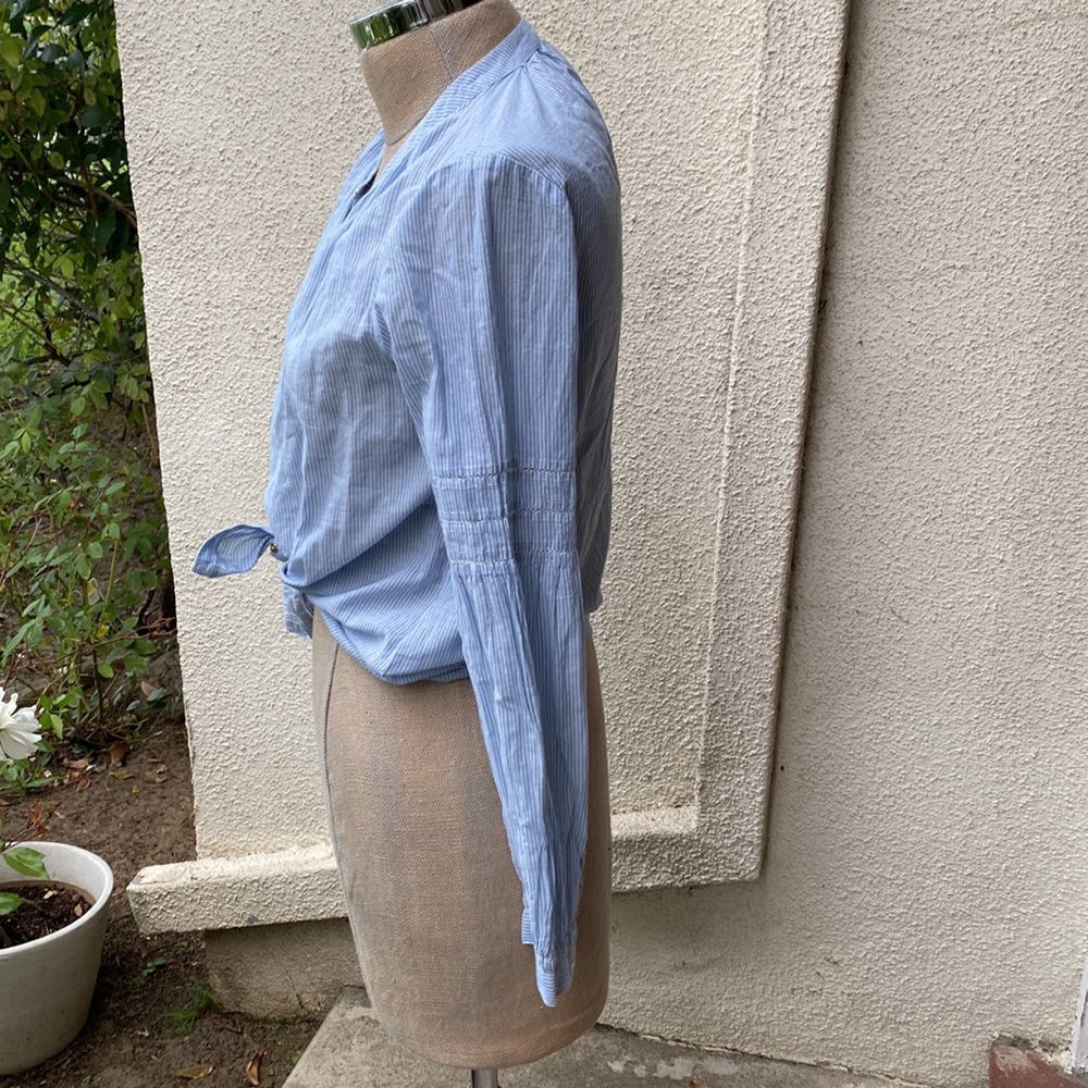Ulla Johnson from Neiman’s 100% cotton lovely thin blue & white striped blouse - Picture 5 of 12